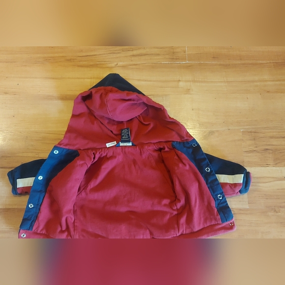 Guess Baby Boys' Navy Blue / Maroon Hoodie 6 - 9 Months - Picture 6 of 7